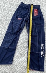 Valor VTY 2.0 BJJ Boys Kids Blue Gi Brazilian Jiu Jitsu Kimono Pants Set M2