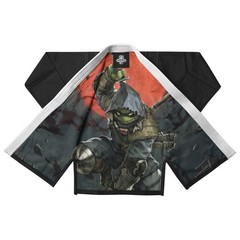 Premium Custom Black BJJ Kimono | Inner Graphic Lining + Name Customization
