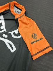 BAD BOY RANKED RASHGUARD ORANGE GI Jiu Jitsu BJJ MMA Youth Teen Brazil NEW READ