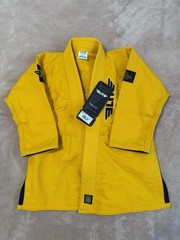 Elite Set Uniform Yellow Brazilian Jiu Jitsu Karate Taekwondo Kids ET2500- C0