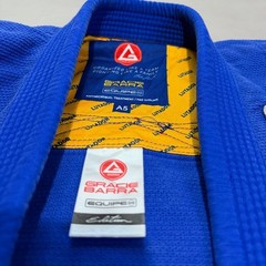Gracie Barra LIMITED EDITION Lutador BJJ Gi Blue Brazilian Jiu Jitsu A5 Men MMA-