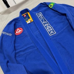 Gracie Barra LIMITED EDITION Lutador BJJ Gi Blue Brazilian Jiu Jitsu A5 Men MMA-
