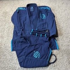 Sanabul BJJ Jiu Jitsu Gi Uniform Set Mens A3 Blue Kimono Jacket Pants