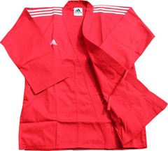 Adidas Champion 3-stripe Open Dobok/Martial Uniform/TaeKwonDo/Karatedo/Gis/Red