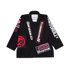 Shoyoroll BATCH 24 FEDERATION V4 ” BRAND NEW” BLACK 450GSM BJJ KIMONOS WITH BAG