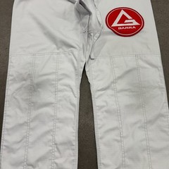 Gracie Barra Kimono Jiu-Jitsu Gi Pants Unisex A3 White Logo Uniform Drawstring