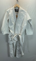 Fuji Gi & Gear BJJ Jiu Jitsu Kimono Jacket Pants Belt Men A3 White Martial Arts
