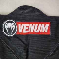 VENUM Elite Jiu-Jitsu Kimono Gi Uniform Set Black Red Size A2 w/ Bag EUC