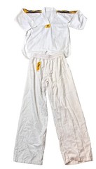Taekwondo White Tiger Suit Womens Karate Shirt Size 00 Pants Size 2