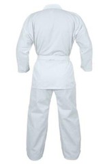 Taekwondo Uniforms White PolyCotton Martial Art 8oz Gi New with belt Kids Unisex