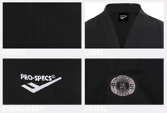 PROSPECS V-Neck Taekwondo Uniform Black Sports Training Dobok Jacket Pants NWT