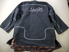 Jaco Jiu Jitsu Hybrid Performance Gi Jacket BJJ JIU JITSU Black A1 Embroidered