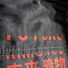 Future Kimonos BJJ Gi Top Black Hybrid Mens A3 Limited Edition Embroidered RARE
