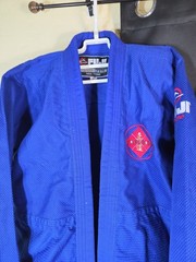 Fuji Kimonos Gi Set Men Sz 5 Blue Jiu Jitsu Uniform Jacket Pants Traditional