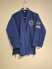 Martial Arts Training Uniform Karate Suit Blue Uniform Set Jacket and Pants