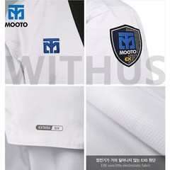 MOOTO EXTERA S6 Uniform World Taekwondo WTF Dobok BK Neck – Tracking