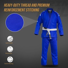 BJJ Gi for Men & Women – Brazilian Jiu Jitsu Preshrunk Martial Arts