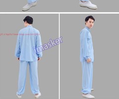 Unisex Cotton Kung Fu Tai Chi Uniform Morning exercise martial arts Clothes Suit