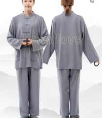 New High Quality Zen Suits Women Buddhist Monks Uniforms Lay Meditation Clothing