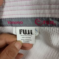 Fuji Champion Kimono W1 Jiu-Jitsu Gi Jacket Embroidered Cherry Blossom Cancer