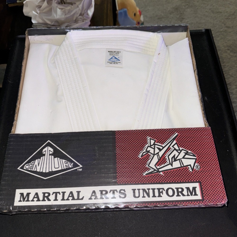 VTG Century Martial Arts Uniform Size 5 Top White Made in USA -New