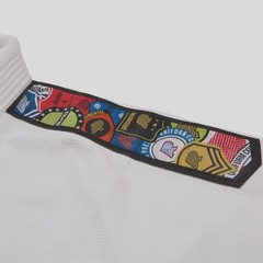 Albino & Preto Premium BJJ Gi White 450 GSM Fundamental Limited Edition With Bag