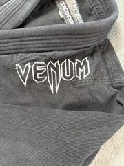 Venum Contender BJJ Gi Jacket Top A1 Small Black 100% Cotton Mens Jiu Jitsu