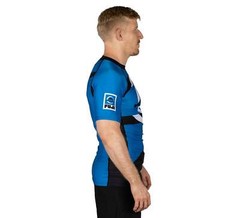 Fuji Vision MMA BJJ Jiu Jitsu ShortSleeve ShortSleeve SS Rashguard – Blue
