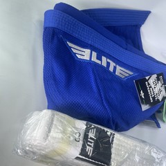 Elite Sports BLUE IBJJF BJJ Brazilian Jiu Jitsu Gi Kids C0 (Top & Belt) No Pants