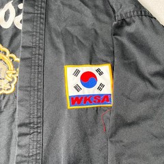 Kuk Sool Won Instructor Uniform Black Stitched 3 Korea Patch Martial Arts