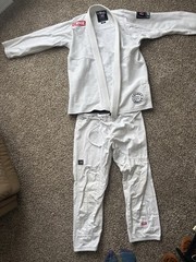 Combat Corner CRNR Jiu Jitsu Cotton GI Size A4, White