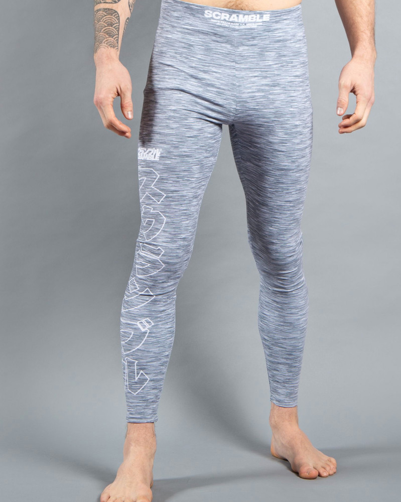 Scramble Jiu Jitsu Core Spats Compression Pants – Mens XL Grey New