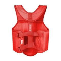 Wesing Martial Arts Muay Thai Boxing Chest Protector MMA Sanda Chest Guard Red