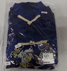 Martial Arts Kung Fu Uniform Dark Blue Embroidered Dragon Child Size 6 ~ NEW