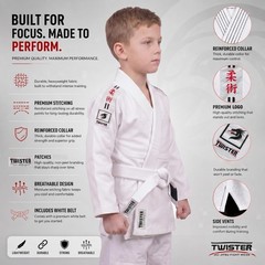 Kids BJJ Gi for Boys & Girls – Lightweight Brazilian Jiu Jitsu Uniform w/Free…