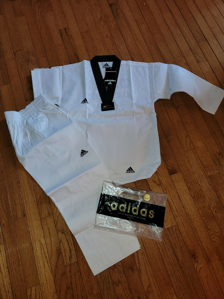 Youth Adidas Taekwondo White Uniform Chungs Martial Arts Kids Size 1 150 cm