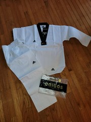 Youth Adidas Taekwondo White Uniform Chungs Martial Arts Kids Size 1 150 cm