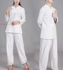 Linen Unisex Chinese Tai Chi Uniforms Kung Fu Clothing YOGA Fitness Zen Clothes