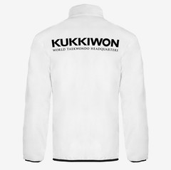 Kukkiwon Taekwondo Windbreaker White Lightweight Stretch Martial Arts Authentic
