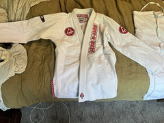 Storm Kimonos Equipe GB Gracie Barra BJJ Gi Uniform A4 White/Red