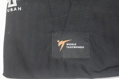 Tusah Black Terra Uniform Black World Taekwondo Outfit Martial Arts Combat Sz 2
