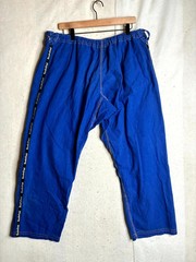 Break Point Brazilian Jiu-Jitsu Gi Pants Men’s 38 Blue Embroidered Drawstring