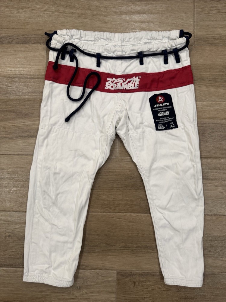 Scramble Athlete Gi Pants Size A2 Adult Brazilian Jiu Jitsu Kimono Training MMA