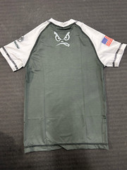 BAD BOY RANKED RASHGUARD WHITE GI Jiu Jitsu BJJ MMA Youth Teen Brazil READ