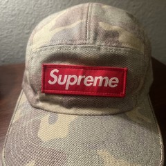 SUPREME Washed Out Twill Camo Camp Cap SS19