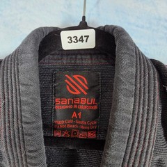 Sanabul Essentials BJJ Gi Jacket Black Red A1 Ultra Light Pearl Weave Kimono Top