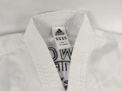 Adidas Taekwondo TKD Uniform White Collar Mens 170cm Shirt Only
