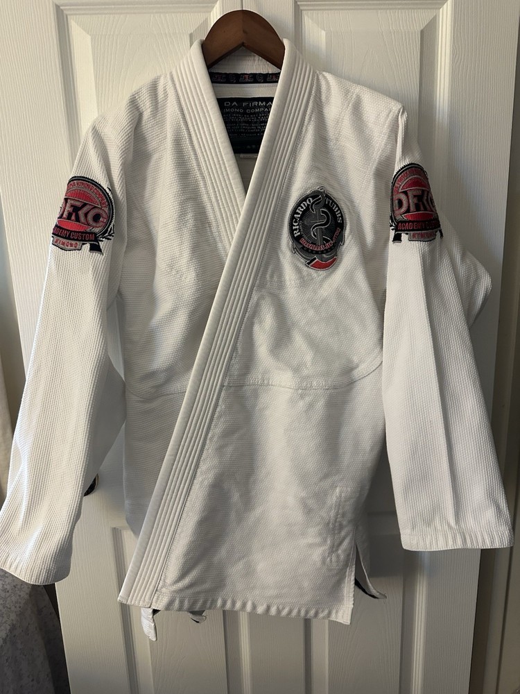 Brazilian Jiu Jitsu Gi/ Kimono Da Firma Kimono Co White Top Only Sz A 2L
