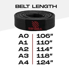 Brazilian Jiu Jitsu Belt IBJJF Approved Cotton Adult Sleeve Bar Stripes BJJ