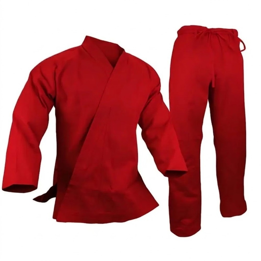 Red Karate Gi Uniform 8oz | Adult or Kids Martial Arts Suit | Lightweight suit .